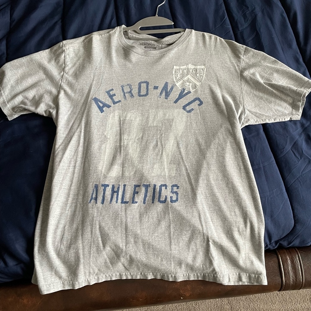 Gray Aeropostale Aero-NYC 87 Athletics Shirt